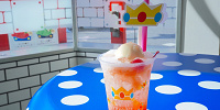マリオカフェ：ピーチ姫の桃クリームソーダ| キャステル | CASTEL ディズニー情報