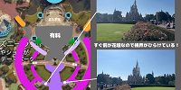 城前プラザ中央のおすすめの鑑賞場所：花壇のすぐ後ろ| キャステル | CASTEL ディズニー情報