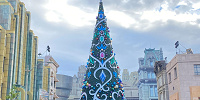 USJのクリスマスツリー（2022年撮影）| キャステル | CASTEL ディズニー情報