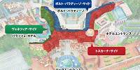 ミラコスタの部屋の位置マップ| キャステル | CASTEL ディズニー情報