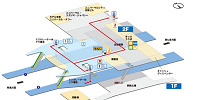 ユニバーサルシティ駅の構内図（JRおでかけネット）| キャステル | CASTEL ディズニー情報