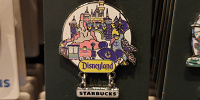 アナハイムディズニーのピンバッジ：パークモチーフ　スターバックスボード付| キャステル | CASTEL ディズニー情報