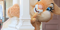 柱からのぞくミス・バニー| キャステル | CASTEL ディズニー情報
