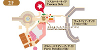 レセプションの地図| キャステル | CASTEL ディズニー情報