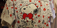 スヌーピーハート柄トレーナー生地Tシャツ| キャステル | CASTEL ディズニー情報