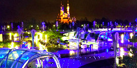 トゥモローランド2階からの夜景。絶景です。| キャステル | CASTEL ディズニー情報