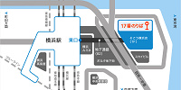横浜駅東口そごう下バスターミナル17番のりば| キャステル | CASTEL ディズニー情報