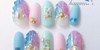 パステル人魚ネイル| キャステル | CASTEL ディズニー情報