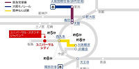 USJの周辺路線図| キャステル | CASTEL ディズニー情報