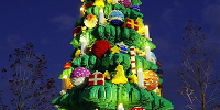 レゴブロックで作られた「クリスマスツリー」| キャステル | CASTEL ディズニー情報