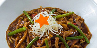 豚肉とタケノコのあんかけ麺| キャステル | CASTEL ディズニー情報