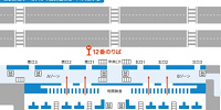 成田空港第2旅客ターミナル12番乗り場のマップ| キャステル | CASTEL ディズニー情報