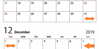 【USJ年間パスライト】2019年11-12月除外日カレンダー| キャステル | CASTEL ディズニー情報