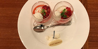 イーストサイドカフェで誕生日を伝えたらサービスでもらったデザート♡| キャステル | CASTEL ディズニー情報