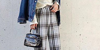 例② 流行りのチェックパンツで春コーデ| キャステル | CASTEL ディズニー情報