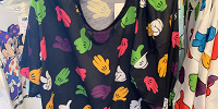 ミッキーグローブ総柄Tシャツ（ブラック）| キャステル | CASTEL ディズニー情報