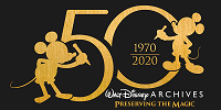 ディズニーアーカイブス50周年のロゴ| キャステル | CASTEL ディズニー情報