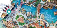 タートル・トークの地図| キャステル | CASTEL ディズニー情報