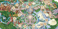 東京ディズニーランドのポップコーン販売場所地図| キャステル | CASTEL ディズニー情報