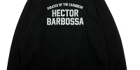 【キャラチョイ】パイレーツ・オブ・カリビアン HECTOR BARBOSSA スウェット(ブラック）| キャステル | CASTEL ディズニー情報