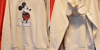 ミッキー耳付きパーカー（ホワイト）| キャステル | CASTEL ディズニー情報