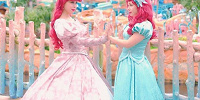 ピンクドレスのアリエル＆ブルードレスのアリエル| キャステル | CASTEL ディズニー情報