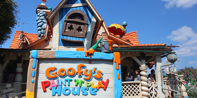 グーフィーのペイント&プレイハウスの楽しみ方♪アトラクション概要やトリビア情報も！