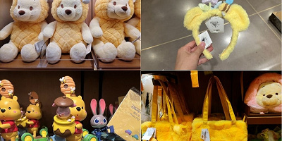 【上海ディズニー】くまのプーさんグッズ全35種類まとめ！カチューシャやぬいぐるみ、かばんの値段と販売場所！