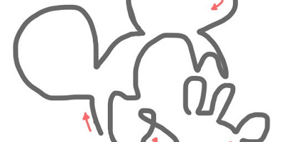ミッキーの書き方！ニモ、スティッチ、ディズニープリンセスの書き方とミッキーの一筆書き