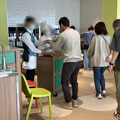 特別メニューのワゴン