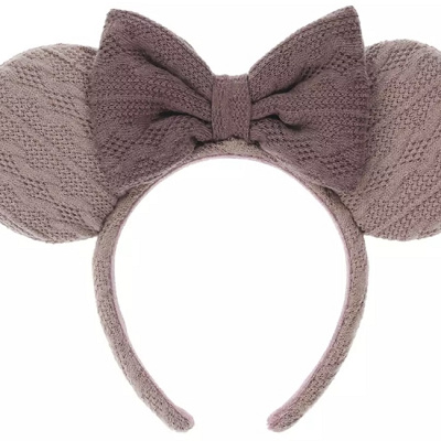 ニットカチューシャ（ブラウン）　ミニー