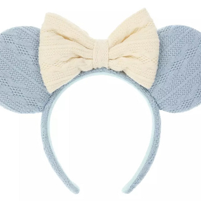 ニットカチューシャ（ブルー）ミニー