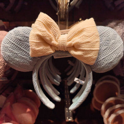 ニットカチューシャ（ブルー）ミニー