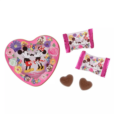 ハートのチョコレート缶