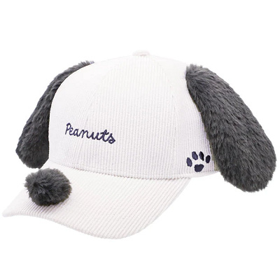 スヌーピーロゴつきキャップ