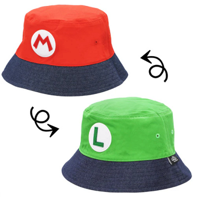 マリオ＆ルイージのリバーシブルバケットハット