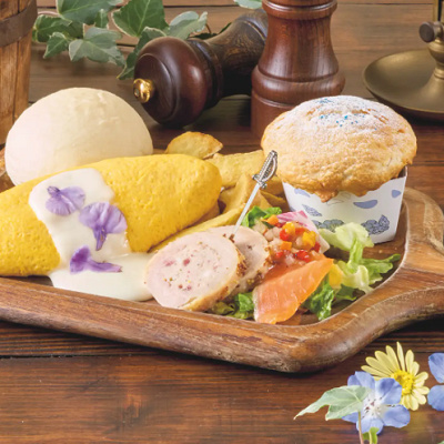 ヒンメルのオムレツプレート