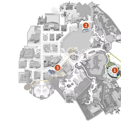 USJ×ワンピース2026の開催場所マップ