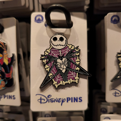 アナハイムディズニーのピンバッジ：ジャック・スケリントン