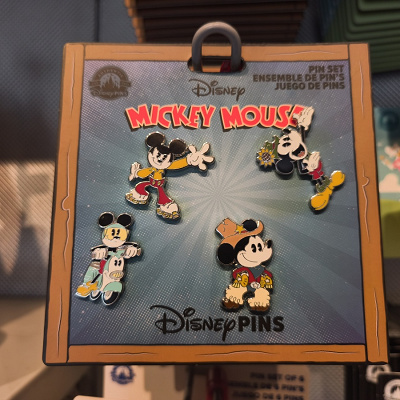 アナハイムディズニーのピンバッジ：ミッキー＆ミニーのランナウェイ・レイルウェイ