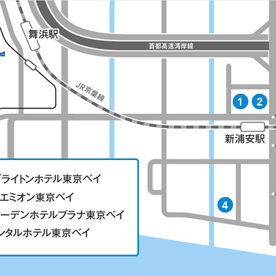 ディズニーパートナーホテルの場所