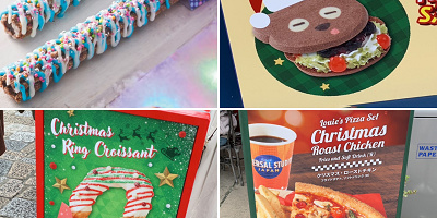 【2023】ユニバのクリスマスフードまとめ!チュロス、ミニオンまん、マリオフード、食べ歩きフード一覧