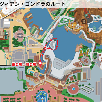 ヴェネツィアンゴンドラのルート