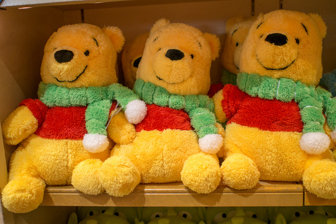 マフラープーさんぬいぐるみ（ポケット付き）