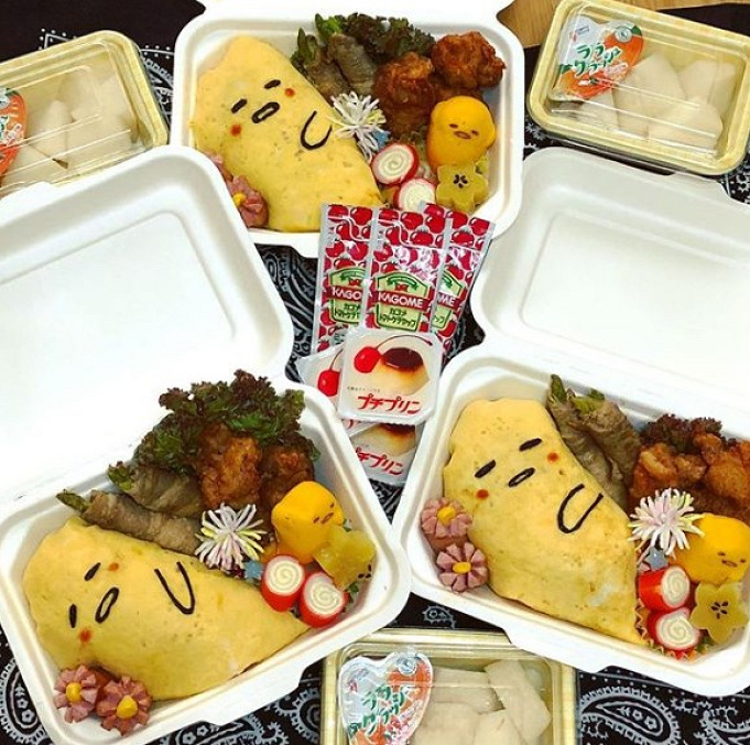 サンリオ ぐでたまのキャラ弁13選 シュールでキュートなぐでたま弁当が大集合