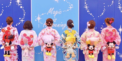 【2020】浴衣ディズニーコーデ&アレンジ12選!素敵な着こなしを見つけよう!ディズニーグッズアレンジも!