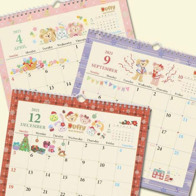 21年版 ダッフィーカレンダー 手帳3選 値段 販売店舗まとめ 壁掛けと卓上タイプが登場