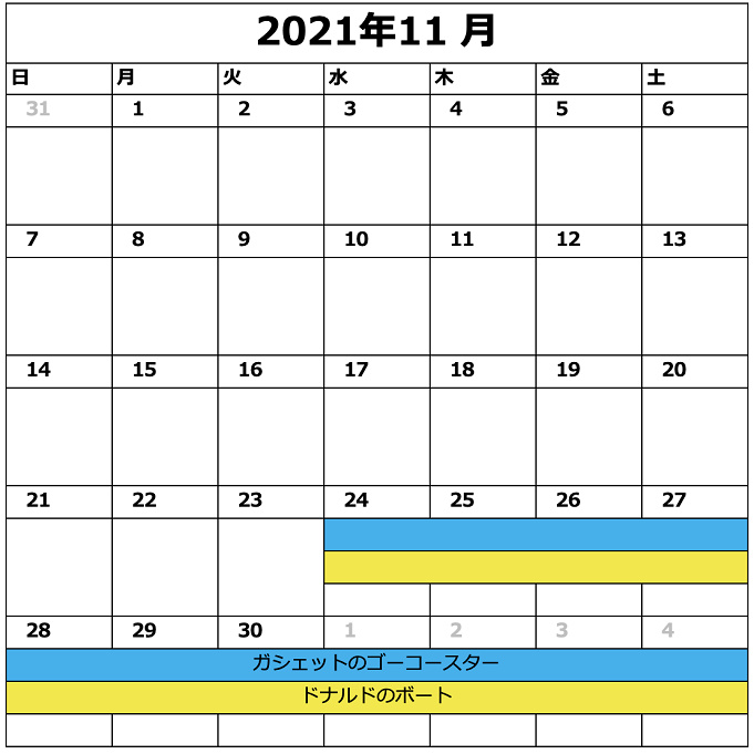 21年9月更新 ディズニー休止情報 リハブカレンダー ランド シーのアトラクション情報まとめ