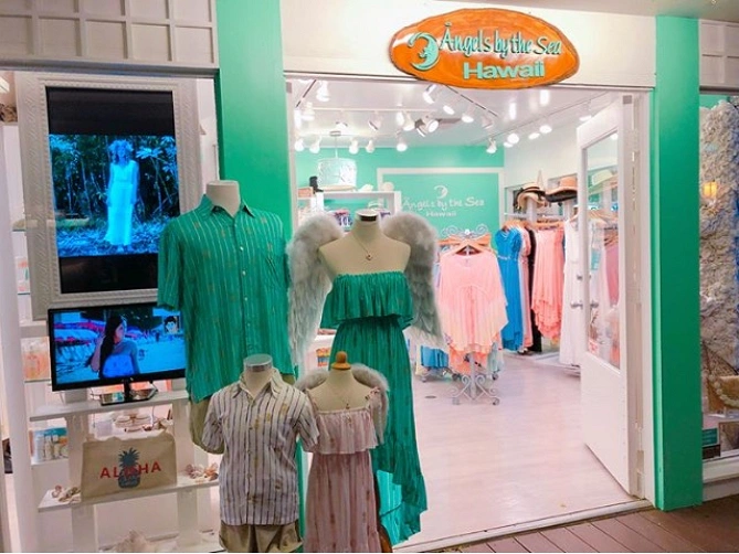 天使の羽がトレードマークの、かわいらしいお店です！