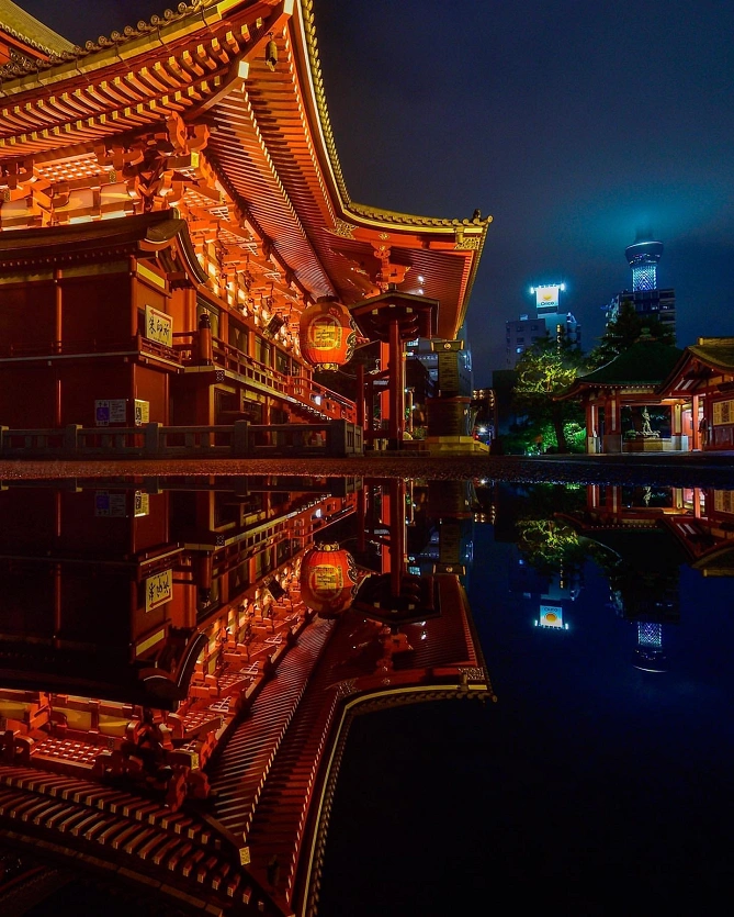 浅草寺夜景 